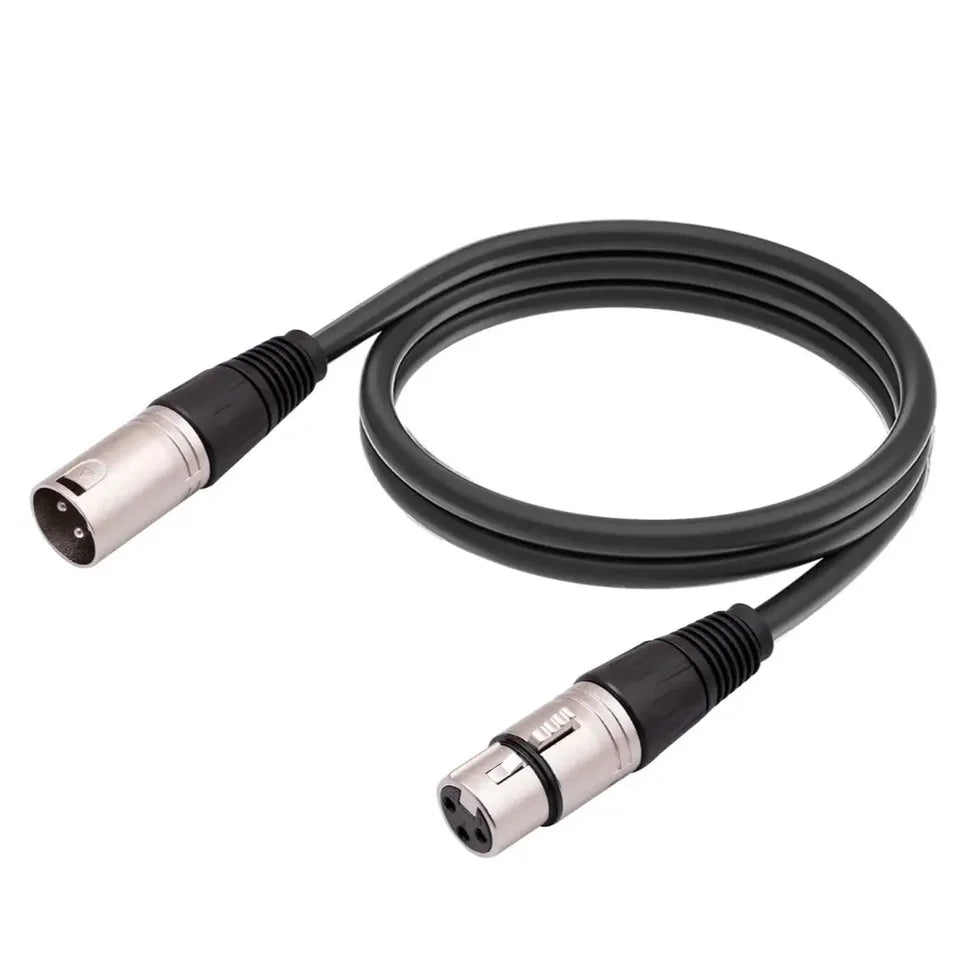 XLR 3 PIN Cable Karaoke Microphone Sound Cannon Plug XLR Extension Short Cable For Audio Mixer Amplifiers Speakon Cord 0.3m-30m