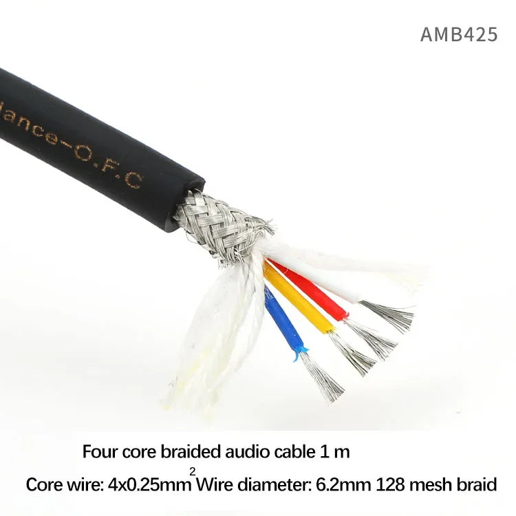 Microphone Audio Cable HIFI Balanced XLR Dual Core Shielded Cable Electronic Organ Guitar Mixer Noise Cancelling Signal Cable