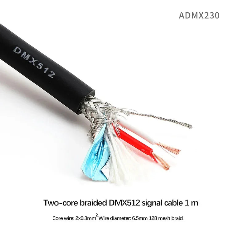 Microphone Audio Cable HIFI Balanced XLR Dual Core Shielded Cable Electronic Organ Guitar Mixer Noise Cancelling Signal Cable