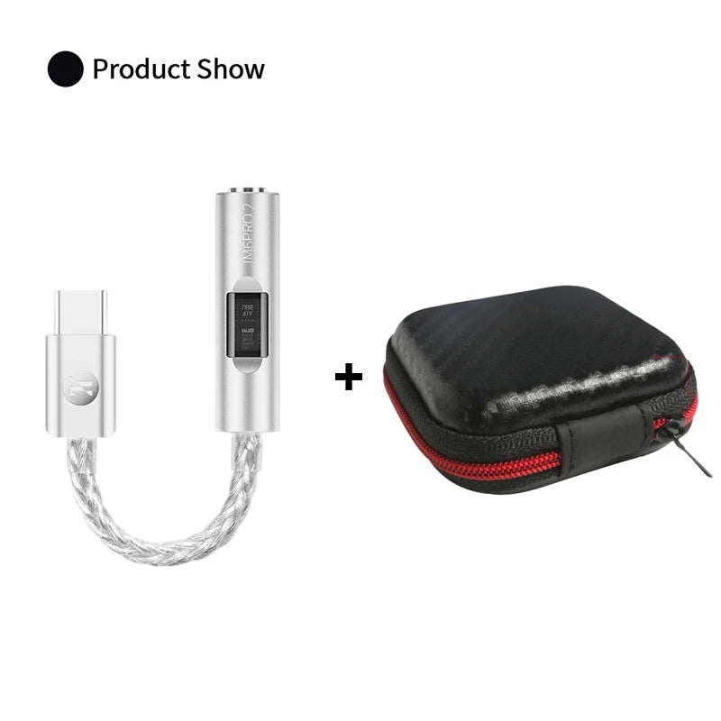 JCALLY JM6 Pro2 Headphone Amplifier USB-C to 3.5mm Adapter Cable CX31993 DAC and MAX97220 Op-Amp Chip 32bit/384kHz HiFi Audio