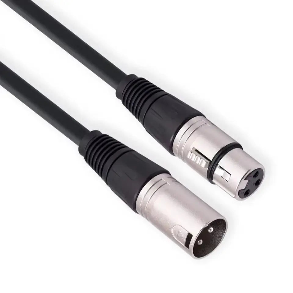 XLR 3 PIN Cable Karaoke Microphone Sound Cannon Plug XLR Extension Short Cable For Audio Mixer Amplifiers Speakon Cord 0.3m-30m