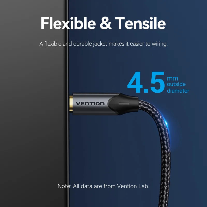 Vention Optic Audio Cable Digital Optical Fiber Cable Toslink 1m 5m SPDIF Coaxial Cable for Amplifiers Player PS5 Soundbar Cable